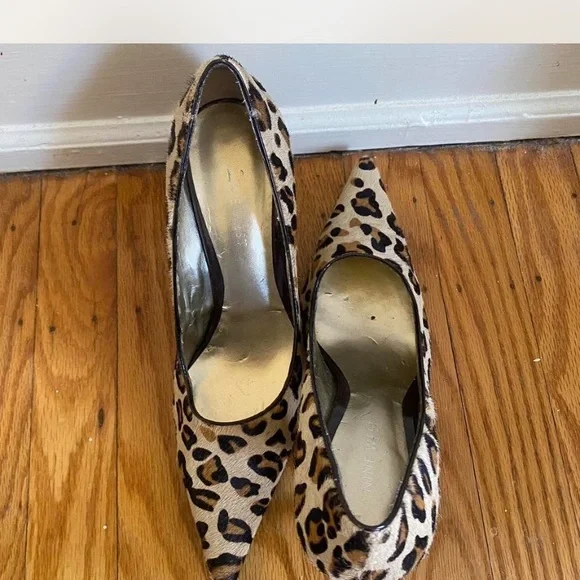 Leopard Print Nine West Women's Heels - Picture 4 of 4